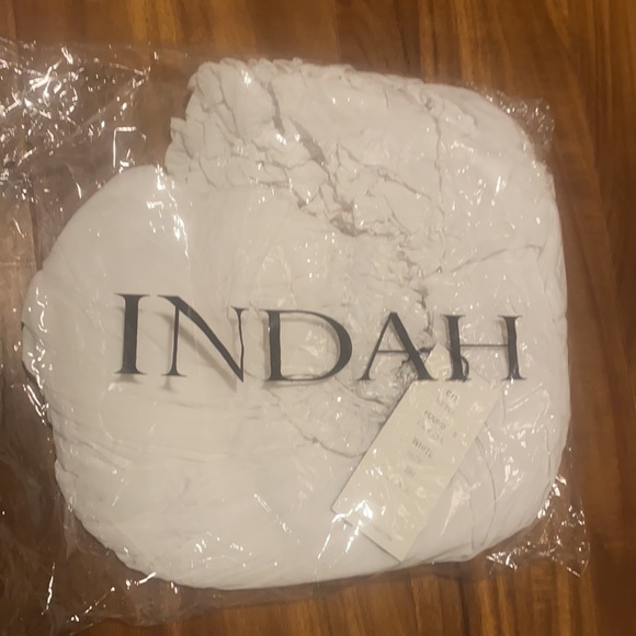 All White INDAH Found Mini Tiered Swing Dress SM - Picture 7 of 7